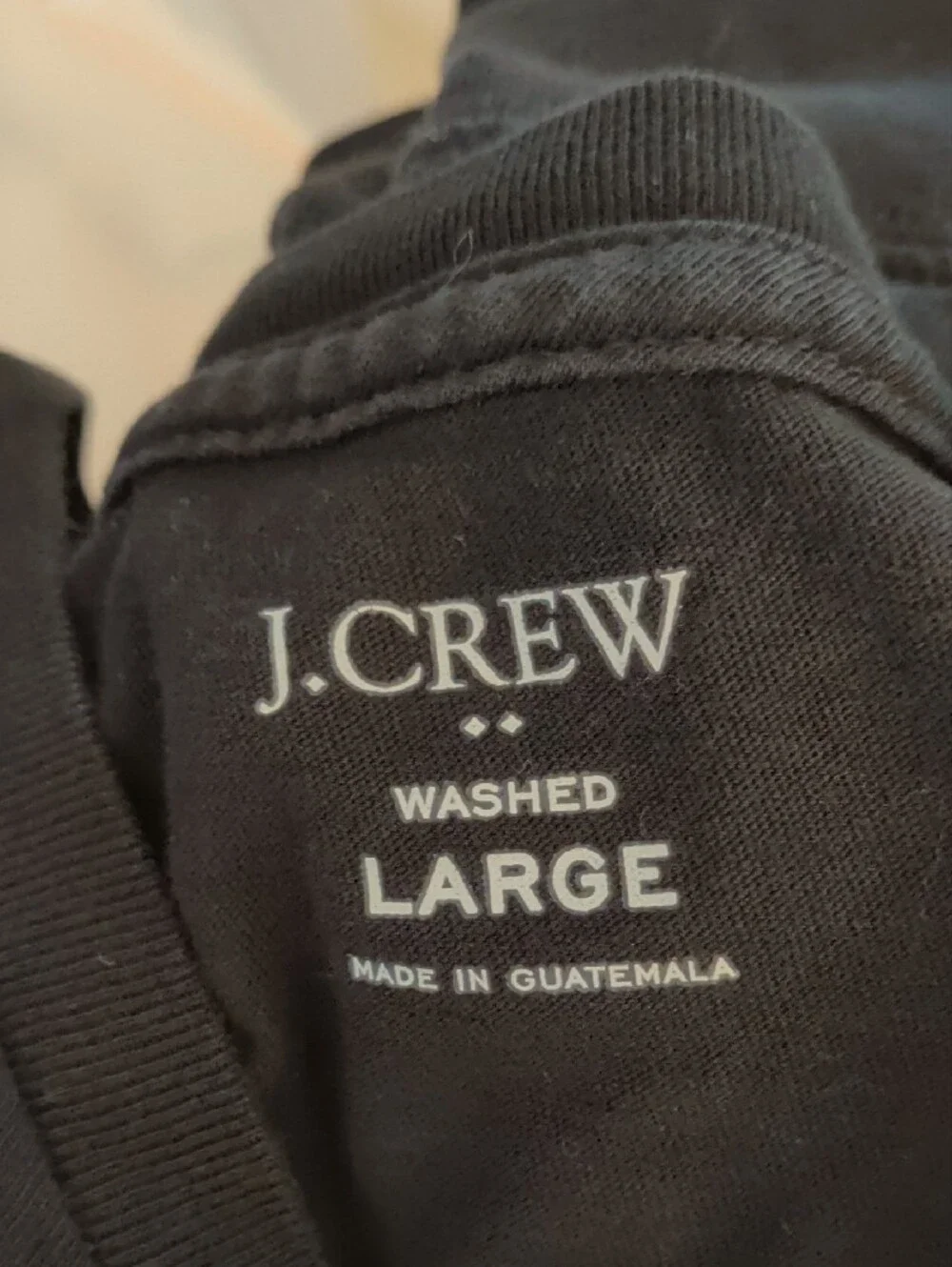 J. Crew Men's Long Sleeve Tee - Black